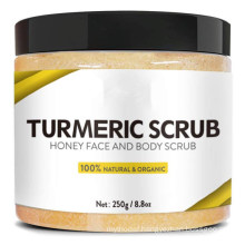 Natural Skin Brightening Moisturizing Turmeric Salt Body Facial Scrub